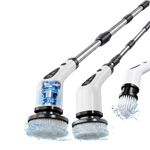 Airlovers Electric Spin Scrubber, 2026 Upgraded Cordless Cleaning Brush White