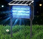 4500V Solar Bug Zapper Cordless Outdoor Fly Trap Insect Zapper Killer Mosquito