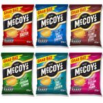McCoys Crisps Grab Bags Mixed Case | 6 Flavours | 36x45g