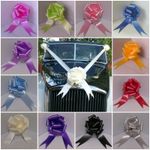  Wedding Car Kit 3 Large 50mm Pull Bows & 7 Metres 2" Poly Ribbon 21 Colours F&F
