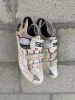 Sidi Genius 5 Pro Road Cycling Shoes - EU 44 - Carbon Sole - White - New Heels