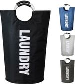 Armo® 90L Laundry Basket Foldable Collapsible Freestanding Washing Bin Basket