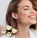 Real 9ct Gold Ball Stud Earrings Multiple Sizes 3mm–8mm
