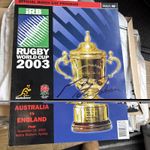 2003 Rugby World Cup Final Match Day Program Signed By Martin Johnson