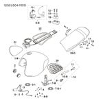 Mutt Mushman 125 EU5 2022 - 2025 Front Tank Belt Buckle ref no.22-1