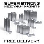Strongest N38 Magnets Countersunk Various 8mm - 20mm Hobby DIY Industrial Magnet