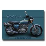 THE CLASSIC CB750 FOUR SUPER BIKE MOTORCYCLE ART METAL SIGN. GARAGE ART. A4 SIZE