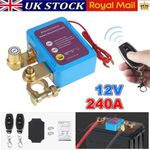 Wireless Remote Car Battery Disconnect Relay Master Kill Cut-off Switch Isolator