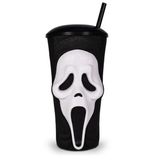 2026 Scream 7 Ghost Face Tumbler Grippr Cup With Straw Cinemark Theaters