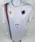 U.C. Sampdoria 2024-25 Away Short Sleeve Football Shirt Size Large Macron