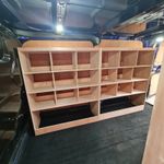 Ford Transit Custom SWB2012+Van Racking|Fits Euro Stacking Containers,Super Wide