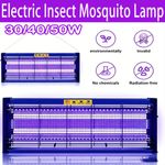 NEW 12W-50W Bug Zapper Electric Insect Killer Mosquito Fly Pest Trap UV LED Lamp