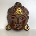 Buddha Mask Wall Plaque Hand Carved.....