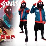 UK Miles Morales Costume Cosplay Suit Spider-Man Into the Spider-Verse 🎃