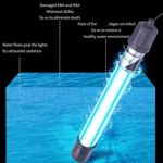 Aquarium UV-C Clean Light Submersible Waterproof Water Clean Lamp for FishTank~