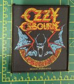 Ozzy Osbourne Bat Emblem Woven Sew On Patch Officiallly Licensed Patch