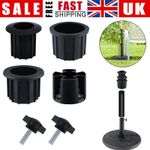 Parasol Base Stand Umbrella Holder Adaptor Tube Bolt Fixing Mount Accessories UK