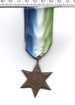 1939/1945 GENUINE W.W. II ATLANTIC STAR WITH RIBBON (493)