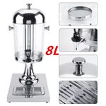 8L Beverage Dispenser Commercial Drink Storage Juice Water Iced Stainless Steel