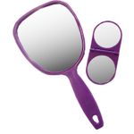 MAKE UP HAND MIRROR TRAVEL SET folding compact mirror