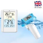 Wireless Floating Pool Thermometer Digital  Monitor for Spa Bath Swimming Sensor