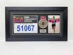 Marathon Medal Frame Bib Photo Display 3D Shadow Box Running Medal Holder 20x11