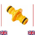2pcs Hozelock Double Male Adaptor for Joining Garden Hose Pipe Repair Connector