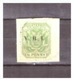 South Africa (Transvaal) with V.R.I. overprint around 1899 piece of letter