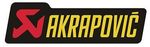NEW GENUINE AKRAPOVIC 150x44 HEAT PROOF RESISTANT EXHAUST STICKER DECAL