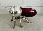 Roberts and Belk Silver plated Honey pot Sheffield c1925 Mappin & Webb spoon