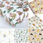 FITTED SHEET for cot bed 70x140 60x120cm MATTRESS COVER BABY NURSERY animals
