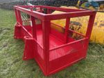Fork lift safety cage. Heavy duty Man Basket. Agri Telehandler Cone & Pin.  