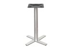 premium cross brushed solid stainless steel table base dining restaurant cafe