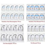 Dental Ortho Super Elastic NITI Stainless Steel Rectangular Arch Wire Ovoid Form