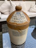 John Lovibond & Sons Ltd Greenwich Brewery Stiff Lambeth Pottery Flagon Stonewar