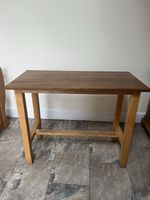 Mid To Late Century Iroko Table/bench. Mcintosh Of Kirkcaldy
