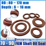 Metric TC Rotary Oil Shaft Seal FKM Fluorine Double Lip Seal 70mm - 90mm Shaft