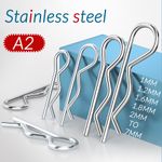R Clip Stainless Steel 304 A2 Beta Pins 1.0mm 1.2mm 1.5mm 2mm 2.5mm 3mm 4mm-6mm