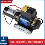 12V 4500lb/2041kg Car Electric Winch Fiber Rope With 2 Wireless Remote Controls
