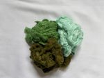 Tussah Silk Noil, 150 g, Green Mix, For Felting, Papermaking, Fibre Craft