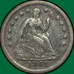 1851-O Seated Liberty Half Dime Extremely Fine XF Coin #38081