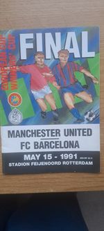 1991 Cup Winners Cup Final  Manchester United v FC Barcelona  15th May