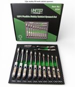 Flexi Head Stubby Ratchet Spanner Set 8-19mm Flexible Ratchet Combination Wrench