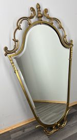 Mirror Vintage French Ornate Metal Wall Mirror Gold Finish Wall Decor LOT 4710