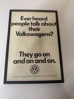 FRAMED 1983 MK1 VW Golf GTI Magazine Advert Poster Man Cave Garage Humour Retro