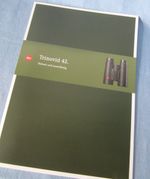 LEICA TRINOVID 42 BROCHURE BINOCULARS LEITZ 2013 OSKAR BARNACK STREET in SOLMS