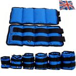 2PCS Ankle Weights Adjust Leg Wrist Strap Running Training Fitness Gym Straps UK