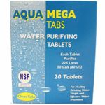 Water Purifying Tablets Aqua Mega Tabs Motorhome RV Caravan Campervan Clean