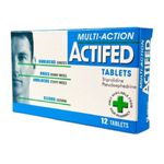 Actifed Multi-Action - 1x12 Tablets  Fast-Acting  Sinus Relief Maximum 1 pack