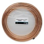 Copper Tube Coil 10M 8mm LPG Gas Installation Static Caravan Compression